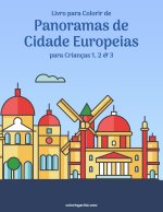 Livro para Colorir de Panoramas de Cidade Europeias para Criancas 1, 2 & 3