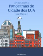 Livro para Colorir de Panoramas de Cidade dos EUA para Criancas 1