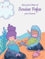 Livro para Colorir de Sereias Fofas para Criancas