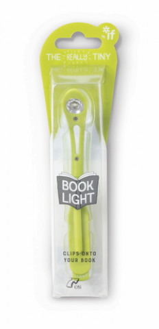 Lampička do knížky s LED úzká - žlutá