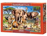 Puzzle 1500 Zwierzęta sawanny C-151950-2