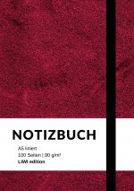 Notizbuch A5 liniert - 100 Seiten 90g/m? - Soft Cover violett - FSC Papier