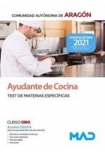 AYUDANTE DE COCINA COMUNIDAD AUTONOMA DE ARAGON. TEST DE MATERIAS