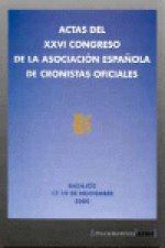 ACTAS XXVI CONGRESO ASOCIACION ESP.CRONISTAS OFICIALES