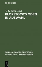 Klopstock's Oden in Auswahl