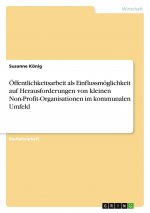 Öffentlichkeitsarbeit als Einflussmöglichkeit auf Herausforderungen von kleinen Non-Profit-Organisationen im kommunalen Umfeld