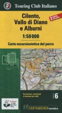 Cilento, Vallo di Diano e Alburni 1:50.000. Carta escursionistica del parco