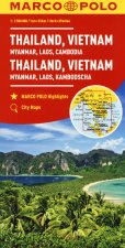 Thailandia, Vietnam. Myanmar, Laos, Cambogia 1:2.500.000