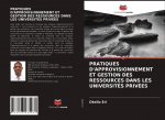 PRATIQUES D'APPROVISIONNEMENT ET GESTION DES RESSOURCES DANS LES UNIVERSITÉS PRIVÉES