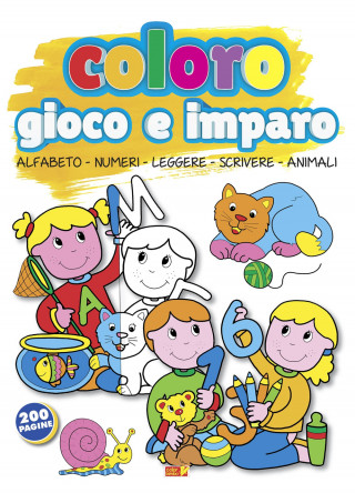 Coloro, gioco e imparo. Alfabeto-numeri-leggere-scrivere-animali