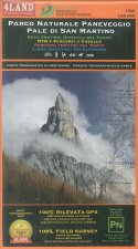 Parco naturale di Paneveggio. Pale di San Martino. Rete sentieri ufficiali del Parco. Percorsi tematici del Parco. Linee direttrici sci-alpinismo 1:25