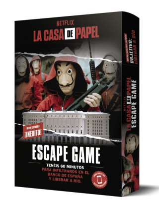 LA CASA DE PAPEL. ESCAPE GAME. OBJETIVO: LIBERAR A RIO