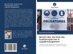 Bericht über das Ende des Ausbildungskurses in Logistikmanagement