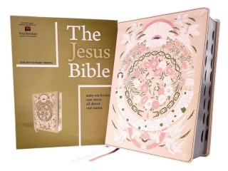 Jesus Bible Artist Edition, ESV, Leathersoft, Peach Floral, Thumb Indexed