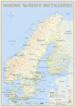 Nordic Whisky Distilleries - Tasting Map 1: 7 000 000