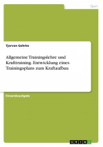 Allgemeine Trainingslehre und Krafttraining. Entwicklung eines Trainingsplans zum Kraftaufbau