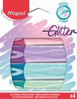 Zakreślacz fluo peps pastel-brokat Maped 4 kolory 742046