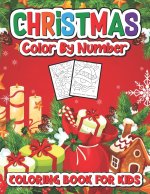 Christmas color by number coloring book for kids