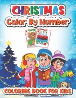 Christmas color by number coloring book for kids
