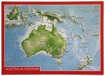 Reliefpostkarte Australien