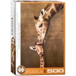 Puzzle 500 Giraffe Mother's Kiss 6500-0301