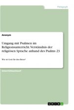 Umgang mit Psalmen im Religionsunterricht. Verständnis der religiösen Sprache anhand des Psalms 23