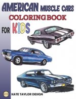American muscle cars coloring book for kids