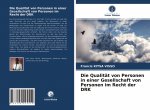 Qualitat von Personen in einer Gesellschaft von Personen im Recht der DRK