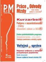 Práce a mzdy 9/2021 – Kurzarbeit