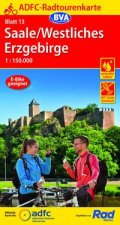ADFC-Radtourenkarte 13 Saale /Westliches Erzgebirge 1:150.000, reiß- und wetterfest, E-Bike geeignet, GPS-Tracks Download