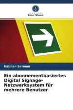 abonnementbasiertes Digital Signage-Netzwerksystem fur mehrere Benutzer