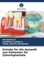 Grunde fur die Auswahl von Patienten fur Zahnimplantate