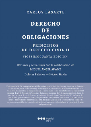 PRINCIPIOS DE DERECHO CIVIL. TOMO II (24ª ED.) DERECHO DE OBLIGACIONES