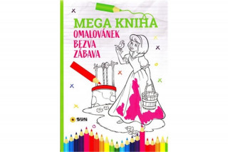 Mega kniha omalovánek - Pink bezva zábava