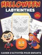 Labyrinthes Halloween avec solutions - Cahier d'activites pour enfants