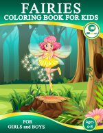 Fairies Coloring Book For Kids Ages 4-8