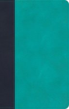CSB Personal Size Bible, Navy/Teal Leathertouch