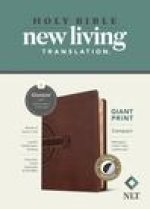 NLT Compact Giant Print Bible, Filament Enabled Edition (Red Letter, Leatherlike, Mahogany Celtic Cross, Indexed)