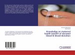 Knowledge on maternal health benefit of donated blood & blood donation