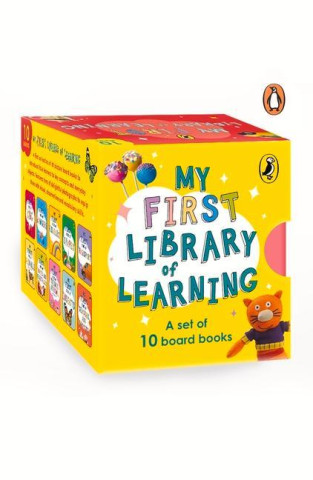 My First Library of Learning: Box set, Complete collection of 10 early learning board books for super kids, 0 to 3 | ABC, Colours, Opposites, Numbers,