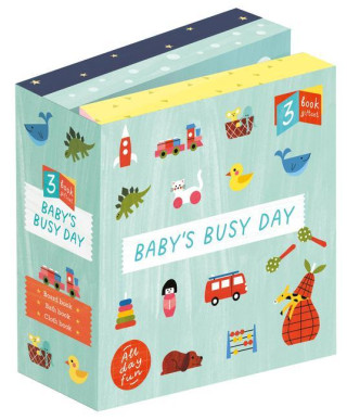 Baby's Busy Day: 3 Book Gift Set - All Day Fun - Board Book, Bath Book, Cloth Book