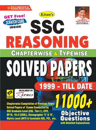 Kiran Ssc Reasoning Chapterwise and Typewise Solved Papers 1999-Till Date 11000+ Objective Questions