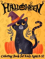 Halloween Coloring Book for Kids Ages 8-12