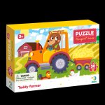 Puzzle Doprava: Farmář Teddy 30 dílků