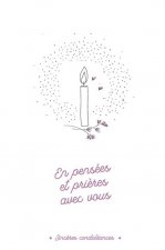 Lot de 10 cartes double condoléances 62, avec enveloppe & cello