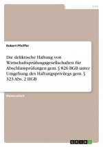 Die deliktische Haftung von Wirtschaftsprüfungsgesellschaften für Abschlussprüfungen gem. § 826 BGB unter Umgehung des Haftungsprivilegs gem. § 323 Ab