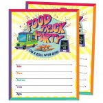 Vacation Bible School (Vbs) Food Truck Party Small Promotional Poster (Pkg of 2): On a Roll with God!