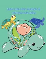 Lindo libro para colorear de tortugas para ninos