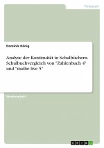Analyse der Kontinuität in Schulbüchern. Schulbuchvergleich von 