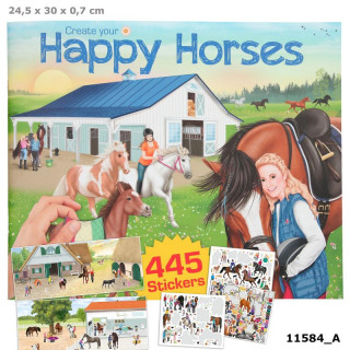 Zestaw z naklejkami Happy Horses 11584A